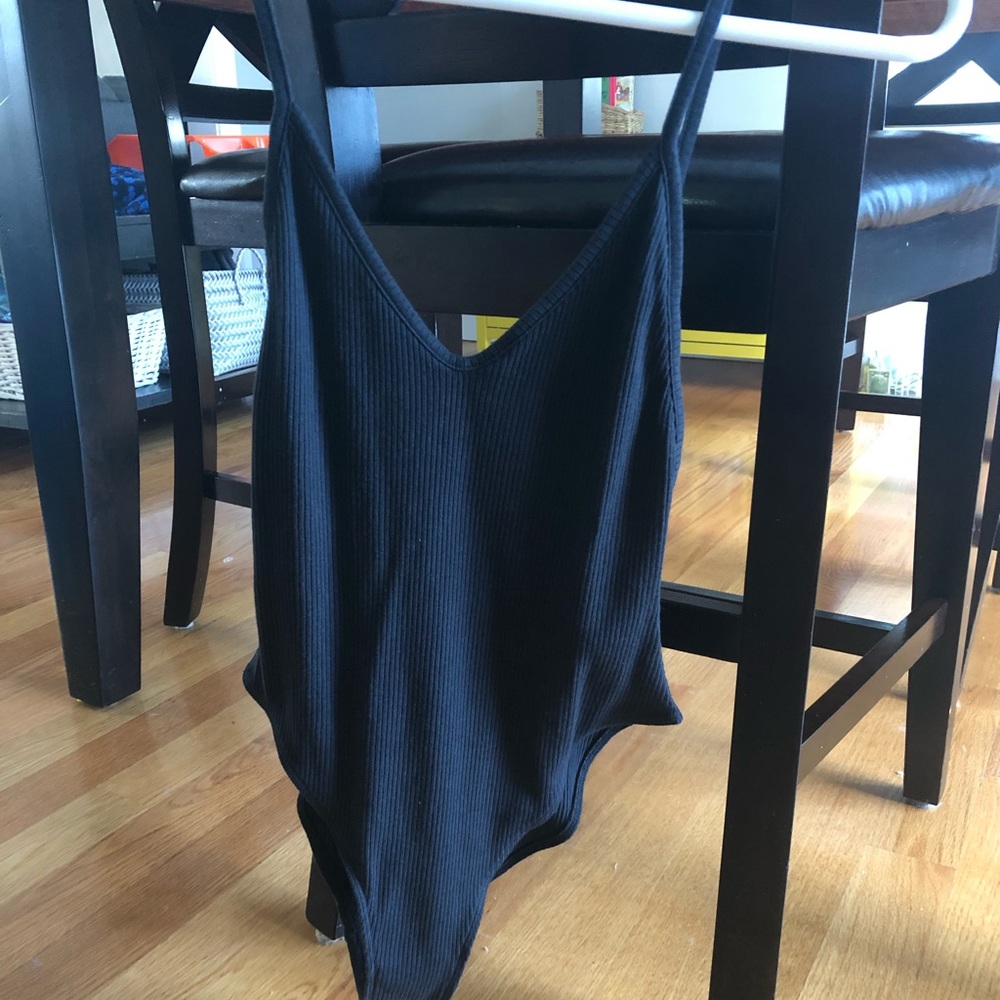 Urban Outfitters black low cut bodysuit